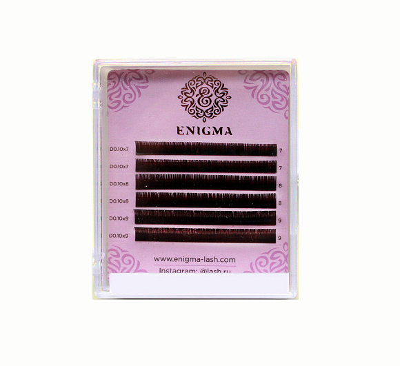 Ресницы Enigma "Мокка" MINI MIX C 0,10*13-16 мм