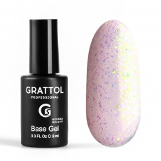 База Grattol Glitter №11 каучуковая, 9 мл База Grattol Glitter №11 каучуковая, 9 мл