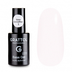 База Grattol №01 каучуковая камуфлирующая, 9 мл База Grattol №01 каучуковая камуфлирующая, 9 мл