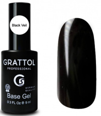 База Grattol Blak Veil каучуковая камуфлирующая, 9 мл База Grattol Blak Veil каучуковая камуфлирующая, 9 мл
