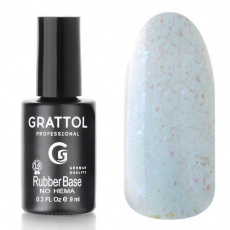 База Grattol Glitter №15 каучуковая, 9 мл База Grattol Glitter №15 каучуковая, 9 мл