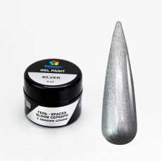 Гель-краска Bloom с липким слоем 5 мл Серебро Гель-краска Bloom с липким слоем 5 мл Серебро