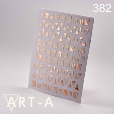 Наклейка Art-A 3D 382 Розовое золото Наклейка Art-A 3D 382 Розовое золото
