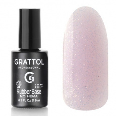 База Grattol Glitter №13 каучуковая, 9 мл База Grattol Glitter №13 каучуковая, 9 мл